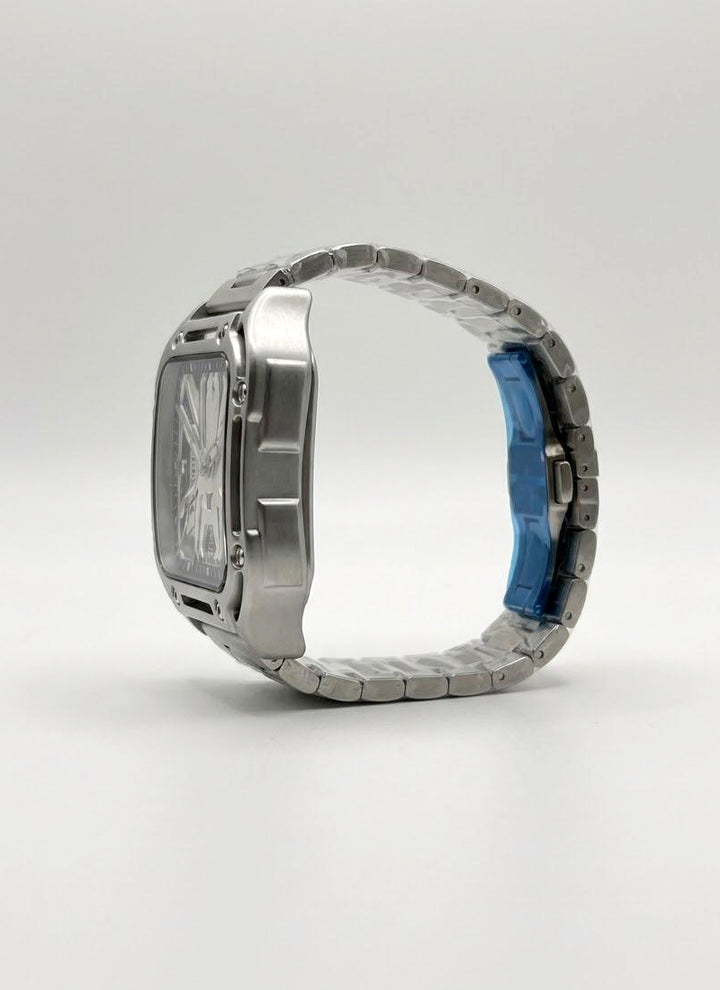 Square Skeleton Roman Dial Watch – Big look